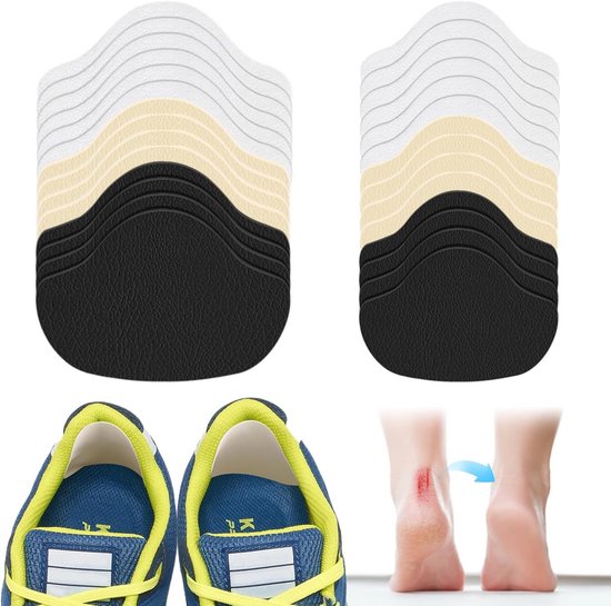 Zelfklevende Hielpatch Reparatie Set voor Sneakers en Leren Schoenen, 14 Paar van Merkloos