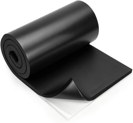 Zelfklevende isolatiemat voor auto en caravan, 20 mm dik, geluidsisolatie, vochtbestendig en waterdicht, 150 x 30 cm schuimrubber mat