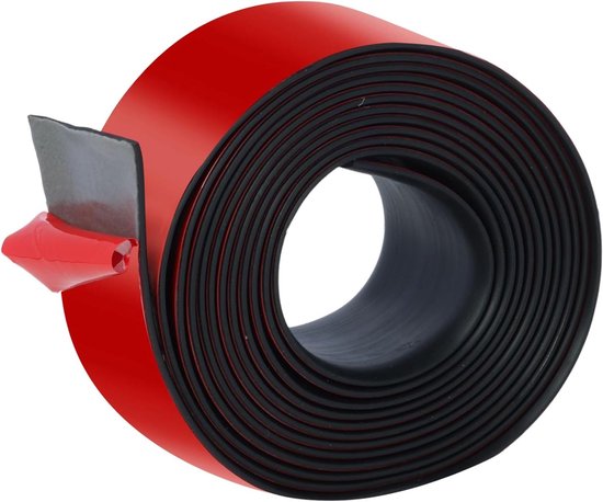 Zelfklevende Neopreen Rubber Strips 50mm x 3mm x 3m voor DIY, Vloerbedekking, Isolatie en Bescherming van Merkloos