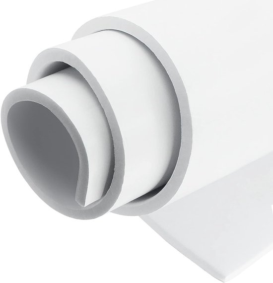 Zelfklevende Neopreen Schuimrol 1.5m, 300mm x 12mm - Multifunctionele Geluidsisolatie, Antislip Isolatie en Schokabsorberende Bufferpanelen van Merkloos