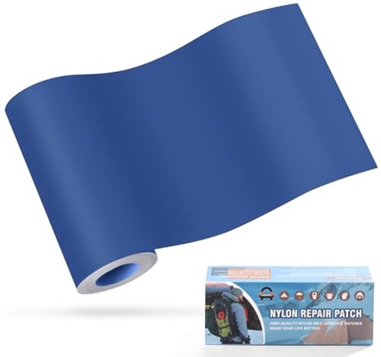 Zelfklevende Nylon Patches voor Waterdichte Reparaties - 10x160cm, Perfect voor Tenten, Donsjacks, Slaapzakken en Meer van Merkloos