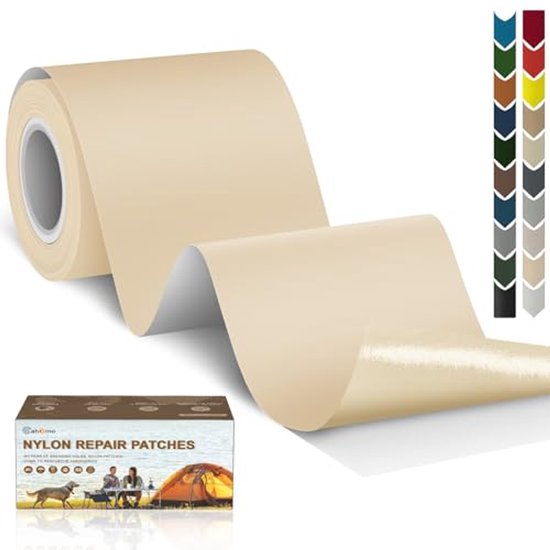 Zelfklevende Nylon Reparatiepatches 7,6 x 200 cm - Waterdichte Lijmpatch voor Stoffen en Tenten van Merkloos