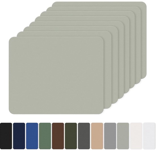 Zelfklevende Patches - Reparatie Stof - Textiel Herstellen - Waterdicht Nylon - 8 Stuks 20x15cm - Lichtgrijs