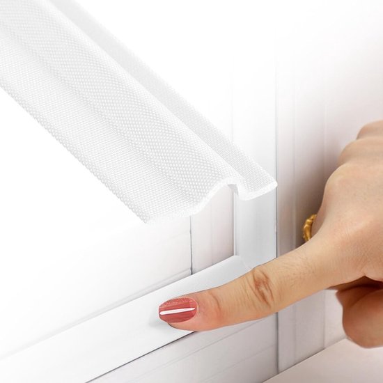 Zelfklevende Raamafdichting voor Isolatie, Winterbescherming, Dichtband, 5 m, Energiezuinig, Geluiddemping, Tochtwerend