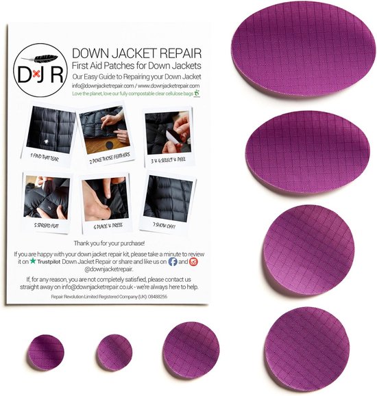 Zelfklevende Reparatie Pleisters voor Donsjack en Slaapzak - Waterdicht en Scheurbestendig van Merkloos