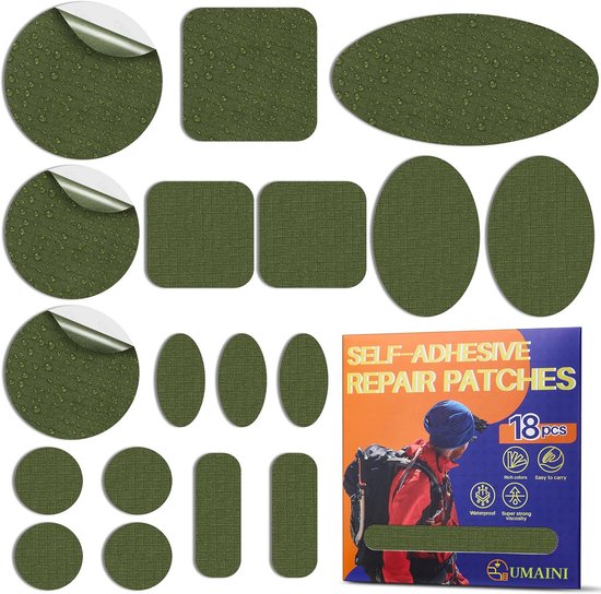 Zelfklevende Reparatiepatches Nylon voor Donsjas en Tenten - Sterk & Waterdicht