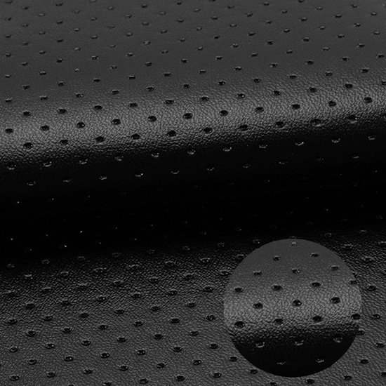 Zelfklevende Reparatiepatches voor Kunstleer Zwart - Sterk Hechtend en Op Maat Te Snijden van Merkloos