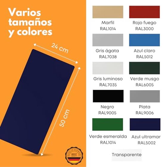 Zelfklevende reparatiepatches voor vrachtwagen, aanhanger, tent en camping - Ultramarineblauw 50 x 24 cm