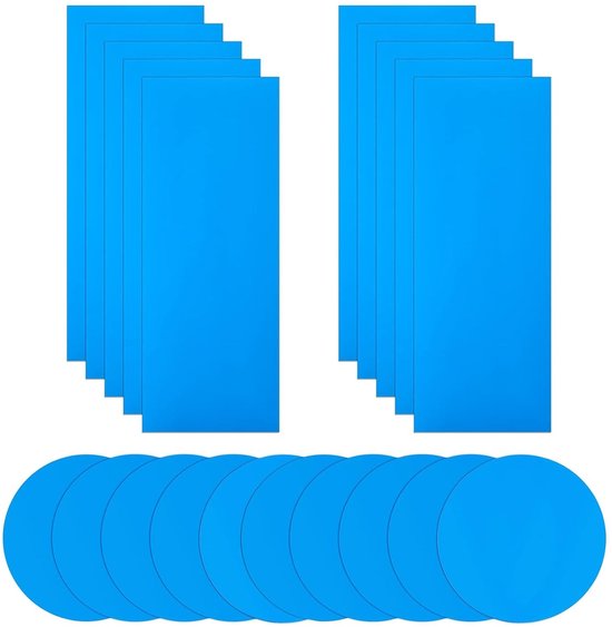 Zelfklevende Reparatiepleisters voor Opblaasbare Voorwerpen - PVC - Onderwater Waterdicht - 10 Stuks - Voor Zwembaden en Bootjes