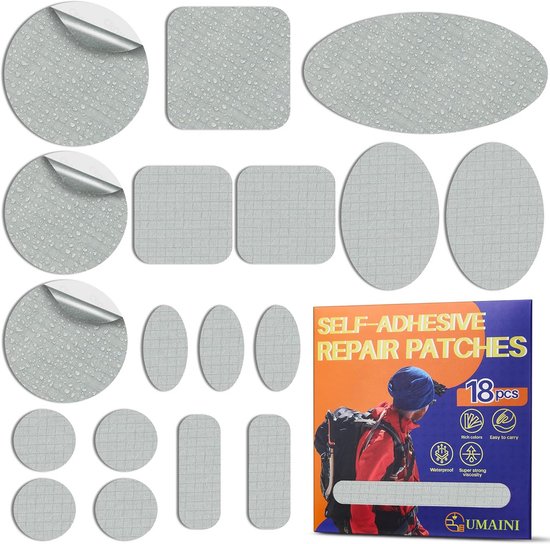 Zelfklevende Reparatieset voor Donsjas en Tent - Nylon Waterdicht van Merkloos