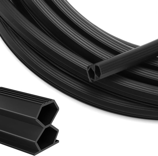 Zelfklevende Rubber Dichtstrip voor Deuren en Raamkozijnen - Waterdichte Isolatie en Geluidsdemping - 12 mm x 10 mm x 6 m