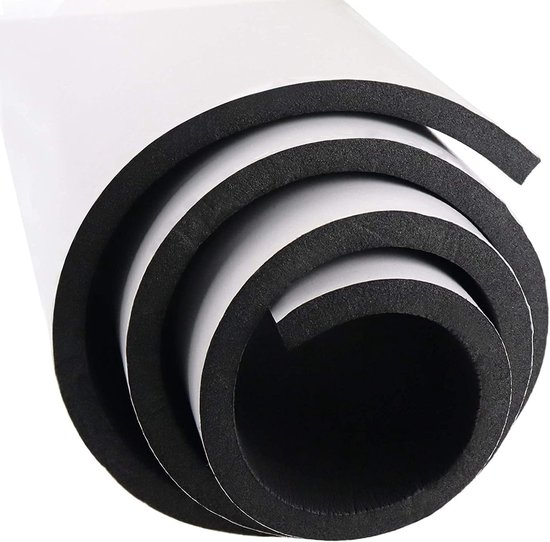 Zelfklevende Rubber Foam Rol 300mm x 12mm x 3m - Multifunctionele Neopreen Foam Vellen, Makkelijk te Snijden voor DIY Projecten en Isolatie van Merkloos