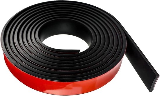 Zelfklevende Rubber Strips 25mm (W) x 3mm (D) x 300cm (L) voor DIY Projecten, Vloerbedekking, Isolatie en Bescherming tegen Glijden van Merkloos