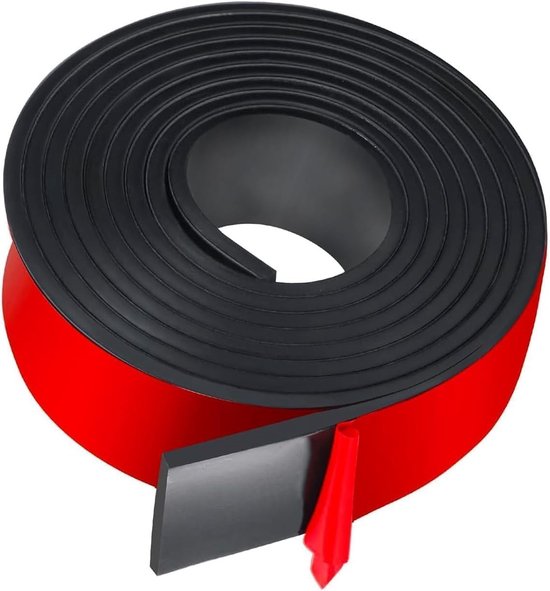Zelfklevende Rubber Strips 50mm x 3mm x 3000mm voor DIY Toepassingen, Isolatie en Geluiddemping