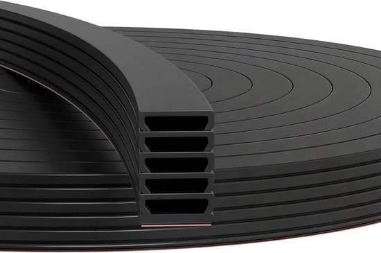 Zelfklevende rubberen afdichtstrip voor deuren en ramen - Wind- en geluidsdicht, ideaal voor isolatie en energiebesparing (wit) van Merkloos