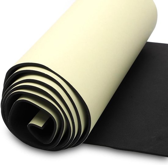 Zelfklevende Schuimrol 300mm x 6mm x 2m, Multifunctioneel Neopreen Schuim, Eenvoudig te Snijden, Ideaal voor DIY Projecten en Isolatie