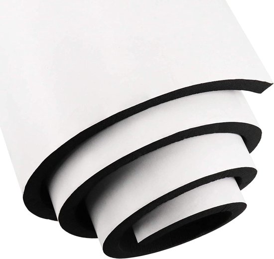 Zelfklevende Schuimrol van Neopreen, 300 mm (B) x 6 mm (D) x 3 m (L) - Multifunctioneel, Makkelijk te Snijden, Perfect voor DIY Projecten en Isolatie