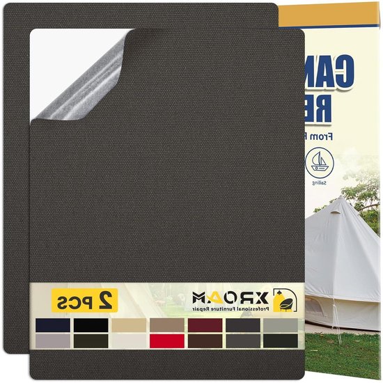 Zelfklevende Stof Reparatieset - Waterdichte Canvas Patches - Outdoor Meubels Repareren - Sterke Lijm Zonder Naaien van Merkloos