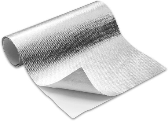 Zelfklevende Warmtebeschermmat van Aluminium, Praktische Warmteschild voor Slangen en Automatische Toepassing (30x60cm) - Ideaal voor Isolatie, Temperatuurbeheersing en Veiligheid van Merkloos