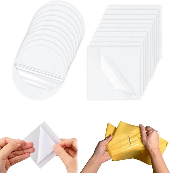 Zelfklevende Waterdichte TPU Reparatie Patches - 18 Stuks Set voor Flexibele en Duurzame Herstellingen van Luchtbedden, Zwemvins en Donsjassen voor Buitengebruik van Merkloos