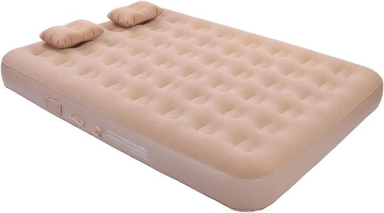 Zelfopblaasbaar Matras - Luchtbed Opblaasbaar Bed - Kamperen Reizen Logeren - Ingebouwde Pomp - California King - Blauw