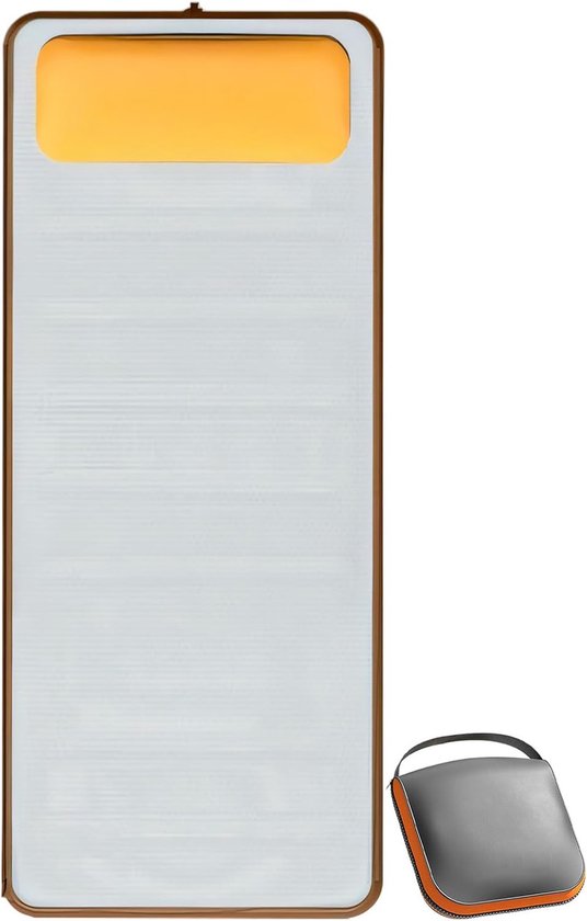 Zelfopblaasbaar Slaapmat - Kampeer Matras - Outdoor Kamperen - Ingebouwde Pomp Comfort - 200x60x15 cm - Enkel Kenmerk