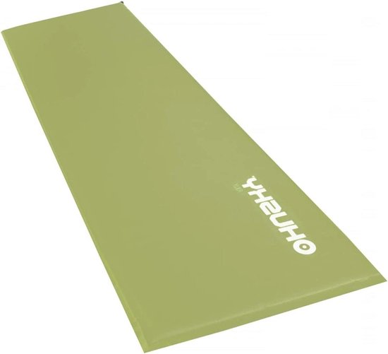 Zelfopblaasbare Slaapmat - Kampeermat Outdoor - Kamperen en Trektochten - Ultralicht en Compact - 180 x 51 cm - Lichtgroen