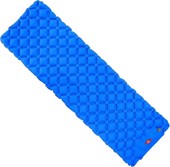 Zelfopblaasbare Slaapmat - Kampeermatras Outdoor Mat - Kamperen en Backpacken - Ergonomisch Kubus Ontwerp - 190x58x5cm - Legergroen
