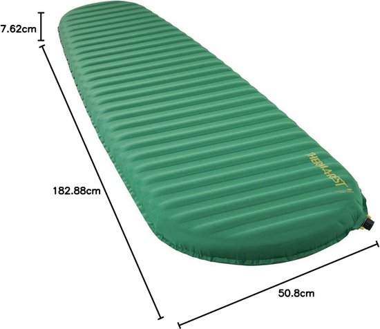 Zelfopblazend Kampeerluchtbed voor Backpacking - Dikke Isomat met Hoge R-waarde van Merkloos