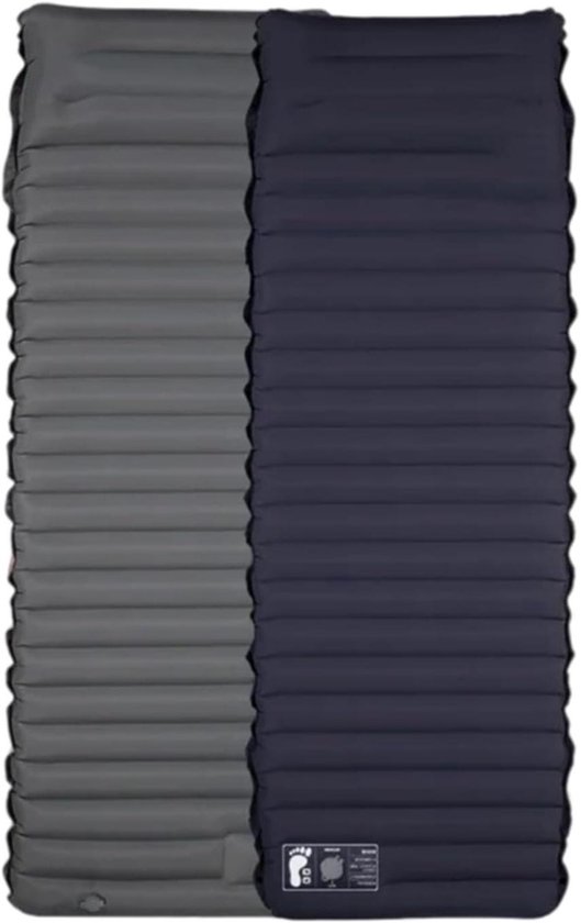 Zelfopblazend Luchtbed - Campingmatras Outdoor - Kamperen en Reizen - Ingebouwde Opblaaspomp - 195 x 70 cm - Zwart