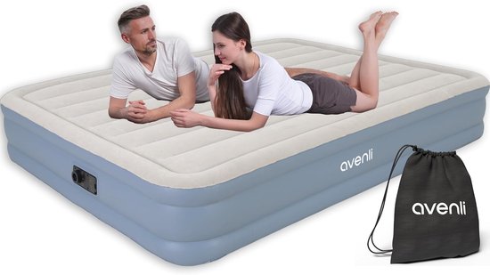 Zelfopblazend Luchtbed voor 2 Personen, 203 x 152 x 33 cm, Ideaal voor Kamperen en Logeren van Intex