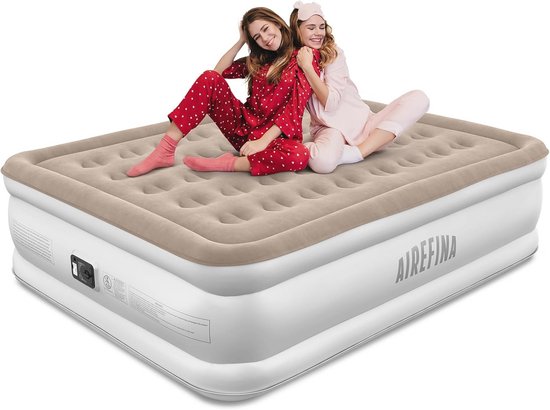 Zelfopblazend Luchtmatras met Pomp - Snel Opblazen in 3 Minuten - Ideaal voor Camping en Thuisgebruik - Opblaasbaar Bed 203 x 152 x 40 cm (max. 317 kg) van Active Era