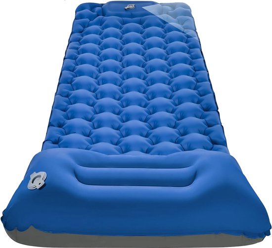 Zelfopblazend outdoor kampeerluchtbed Opblaasbare ultralichte waterdichte kampeermat met kussen voor reizen, wandelen, strandtenten. van Merkloos