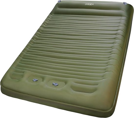 Zelfopblazend Slaapmatras 2 Personen – Ingebouwde Voetpomp – Extra Dik 14 cm – Waterdicht – 200 x 145 cm