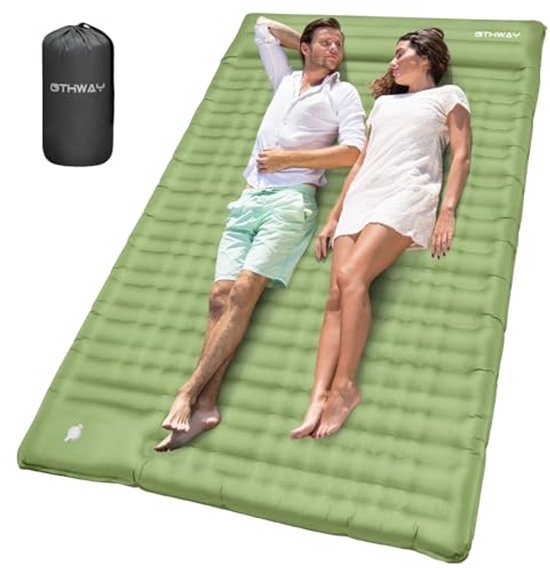 Zelfopblazende Campingluchtmatras voor 2 Personen - 12 cm Dikte, Ultralicht en Comfortabel van Redwood