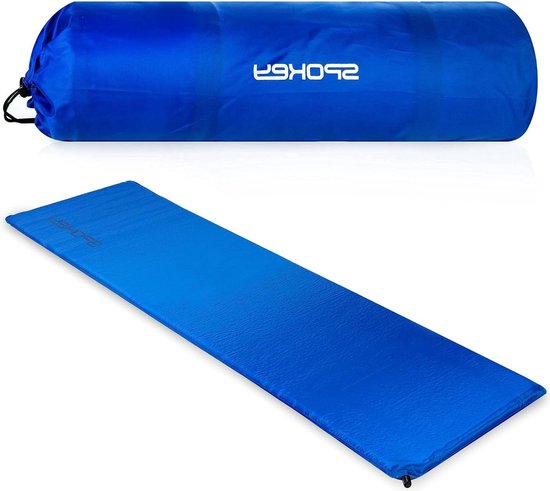 Zelfopblazende campingmat - 180 x 50 cm - dik 5 cm - Fatty - ultralicht - thermisch - PVC - opblaasbaar - wandelen - tent - backpacking van Fatty