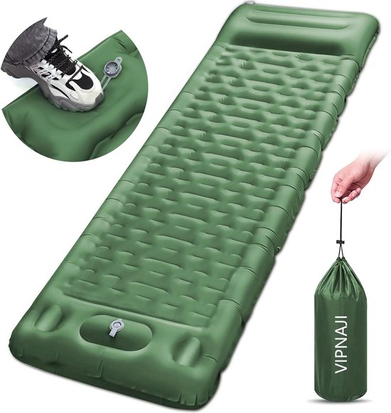 Zelfopblazende Campingmat - Ultralicht en Waterdicht - Met Kussen van Forsage