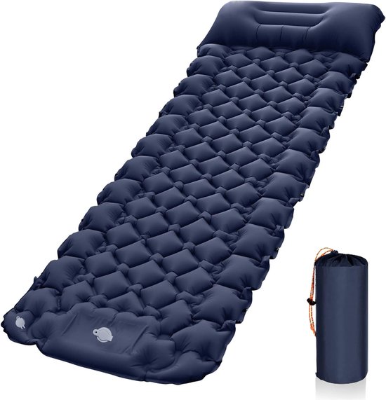 Zelfopblazende isolerende campingmat met voetaangedreven opblaasbare pompen, opvouwbare campingluchtmatras, outdoor opblaasbare ultralichte matras van Naturehike