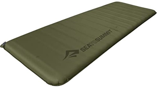 Zelfopblazende slaapmat groot rechthoekig - Dikke, warme 4 seizoenen mat met reparatiekit & Pillow Lock - 201 x 64 cm van Merkloos