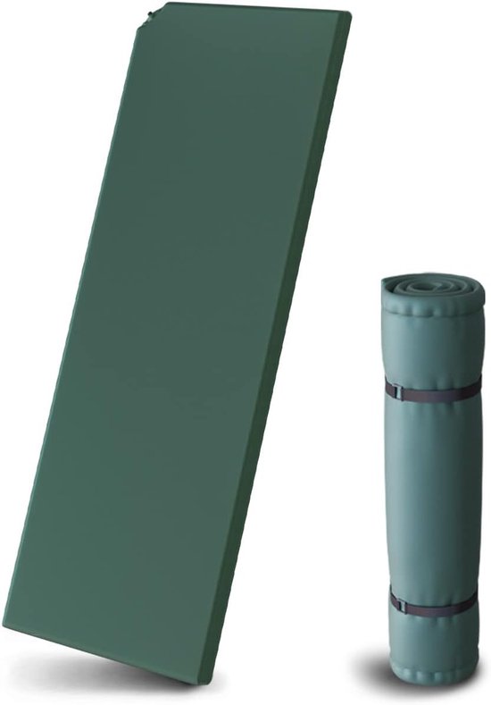 Zelfopblazende Slaapmat - Isomat Kamperen - Outdoor Slapen - Extra Dik Ligvlak - 200x66x10 cm - Groen van Merkloos