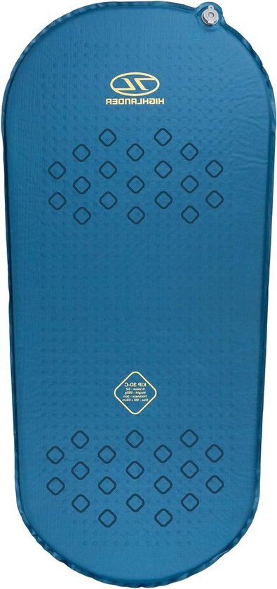 Zelfopblazende Slaapmat - Kampeer Mat - Comfortabel Kamperen - Hoge Isolatie Waarde - Tot 75 mm - Diepblauw