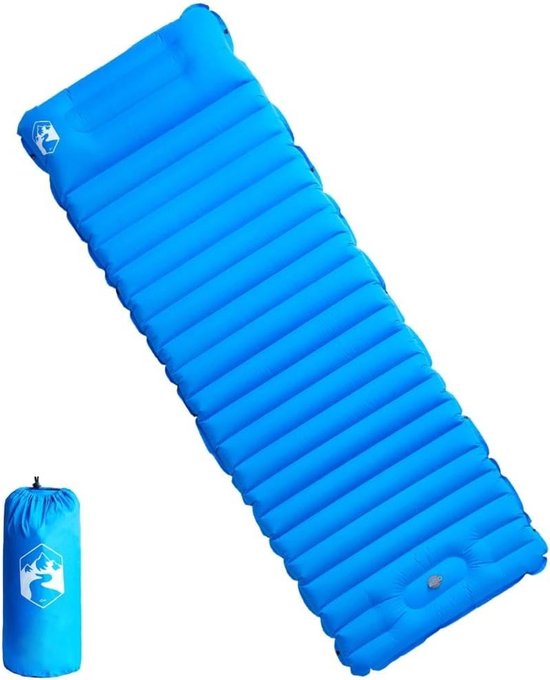 Zelfopblazende Slaapmat - Kampeer Matras Kussen - Kamperen en Wandelen - Geïntegreerd Kussen - 190 x 68 x 10 cm