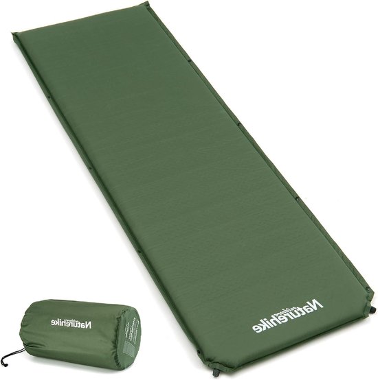 Zelfopblazende Slaapmat - Kampeer Matras - Outdoor Ontspanning - Automatisch Opblazen - 200 x 63 x 5 cm - Groen