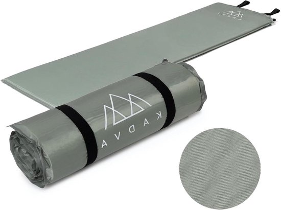 Zelfopblazende Slaapmat - Kampeermat Isomat - Kamperen Wandelen - Optimale Dikte 3cm - 182x52 cm - Zilver van Merkloos