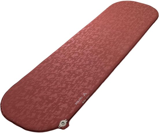 Zelfopblazende Slaapmat - Kampeermat Matras - Comfortabel Kamperen - Schuimkern Past Zich Aan - 38 cm dik - Roodbruin