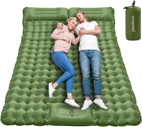Zelfopblazende slaapmat - voor 2 personen - 10 cm dik van Redwood