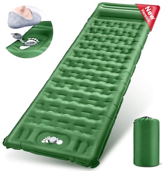Zelfopblazende Slaapmat voor Outdoor Activiteiten - Ultralicht, Waterdicht, Voor Camping en Backpacking van Quechua