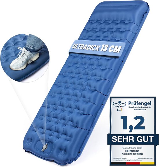 Zelfopblazende Ultrathick Slaapmat met Kussen - Ideaal voor Outdoor Activiteiten van Merkloos