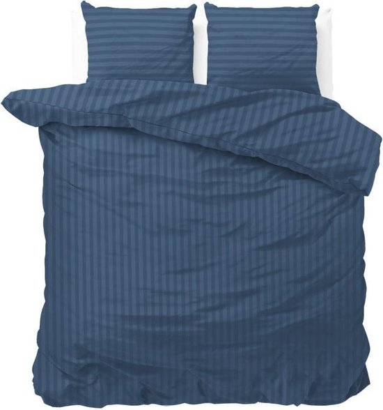 Zensation Dallas - Dekbedovertrek Hotel - 200x200/220 + 2 kussenslopen 60x70 - Blauw van Merkloos
