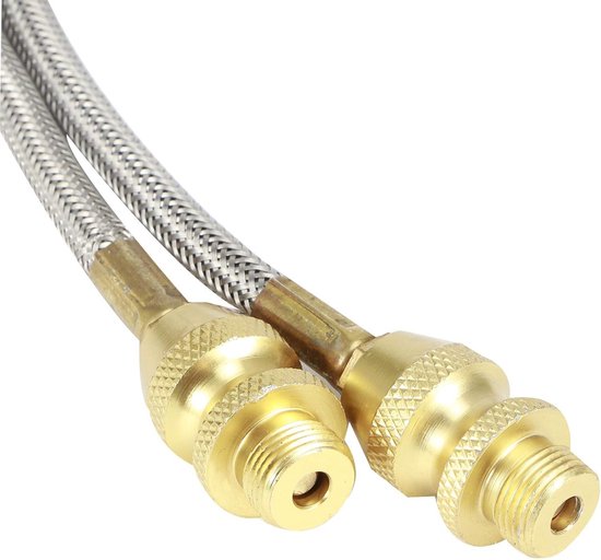 Zeynomax - Adapter Gasfornuis Aansluitslangen voor Barbecues - G1/8 DN6 - Draagbaar en Gemakkelijk Vouwbaar met Sterke Afdichting van Merkloos